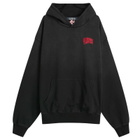 Billionaire Boys Club Men's Small Arch Logo Oversized Hoodie in Washed Black