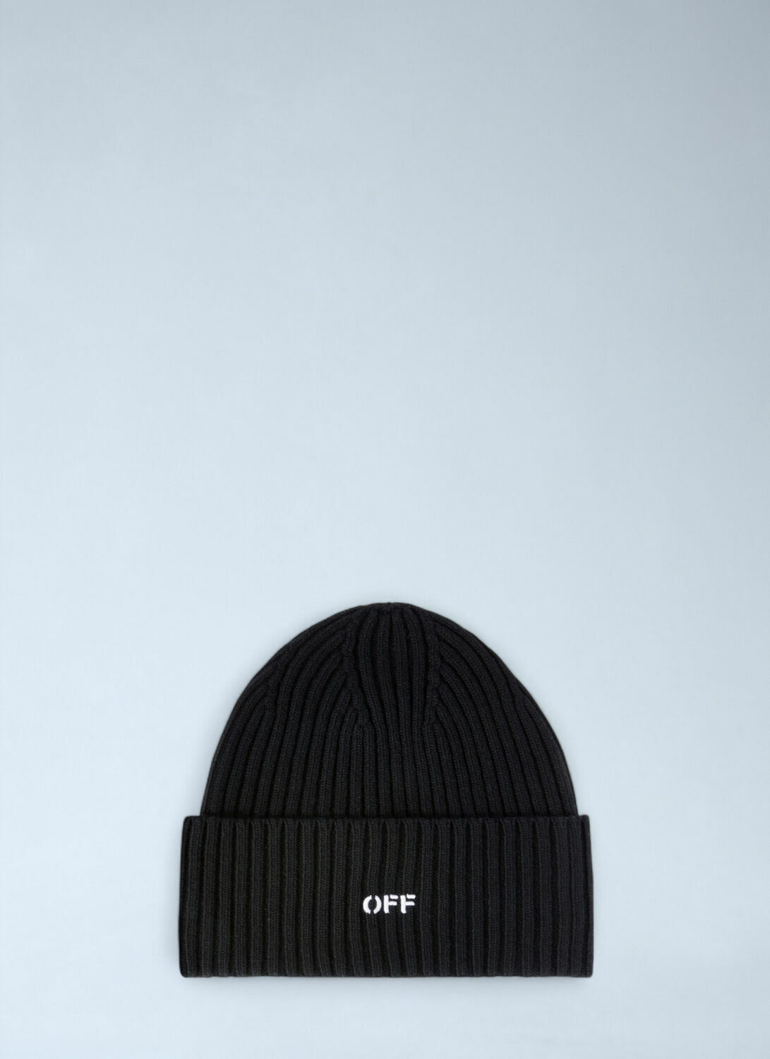 OFF WHITE Offstamp Loose Knit Beanie Hat