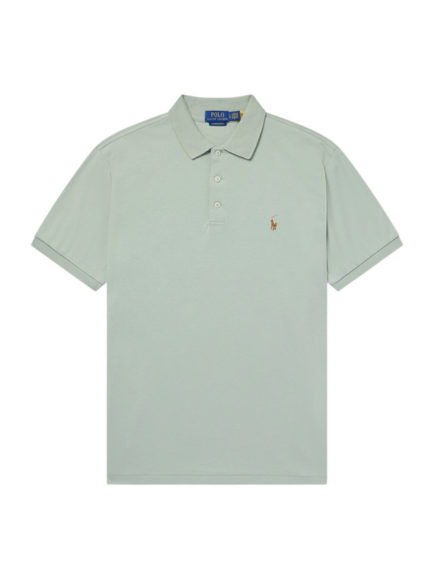 Photo: Polo Ralph Lauren - Logo-Embroidered Cotton-Jersey Polo Shirt - Green