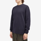 Kestin Men's Humbie Waffle Sweatshirt in Navy