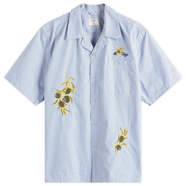 Photo: Percival Men's Capri Cuban Shirt in Blue