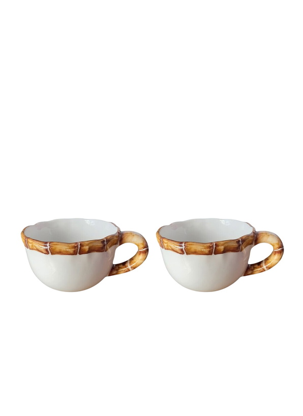 Photo: Les-Ottomans Set Of Two Bamboo Cappuccino Cups