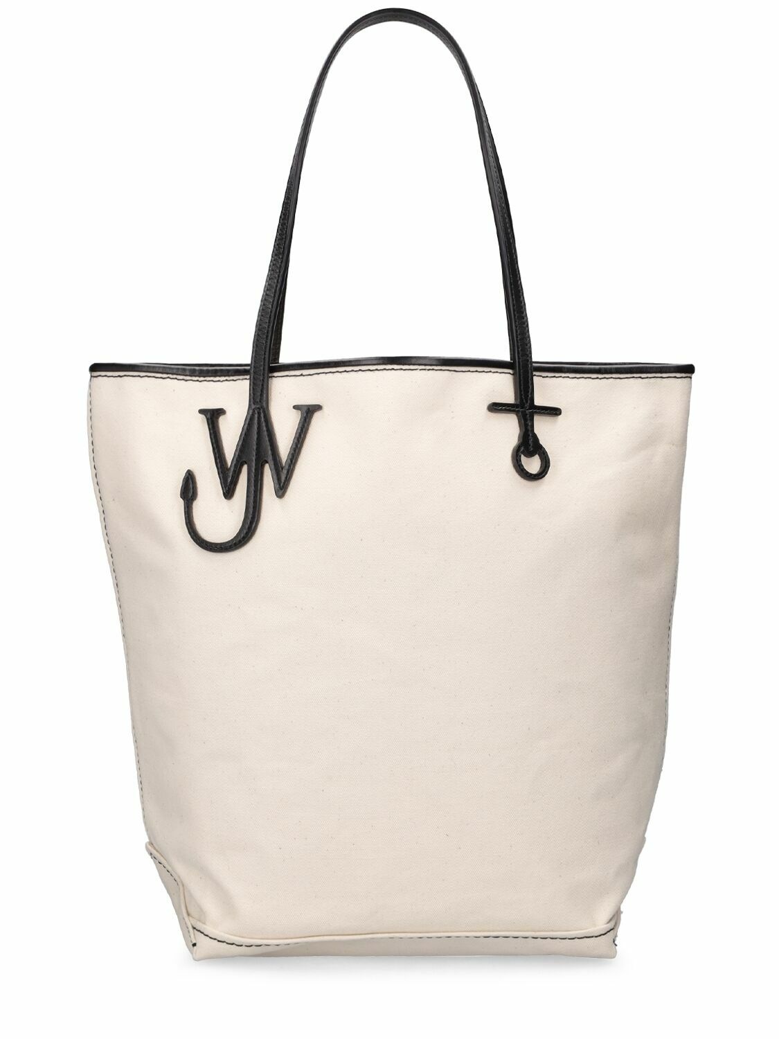 Photo: JW ANDERSON - Anchor Logo Cotton Canvas Tote Bag