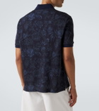 Etro Floral cotton piqué polo shirt