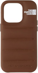 Urban Sophistication Brown 'The Puffer' iPhone 14 Pro Case