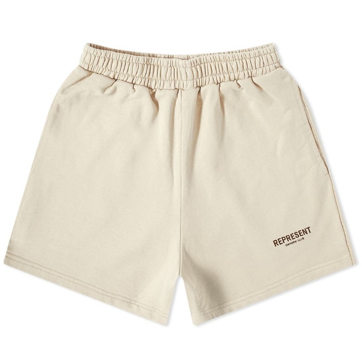 Photo: Represent Owners Club Jersey Shorts in Buttercream