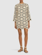 ZIMMERMANN Ottie Cotton Blend Lace Mini Dress