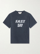 Remi Relief - Fast Day Printed Cotton-Jersey T-Shirt - Black
