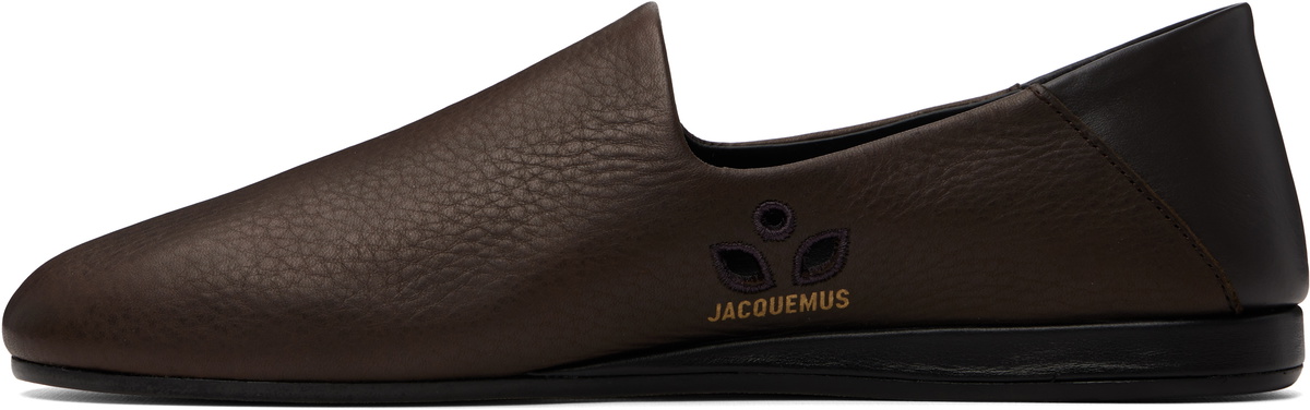 JACQUEMUS Brown 'The Slippers' Loafers