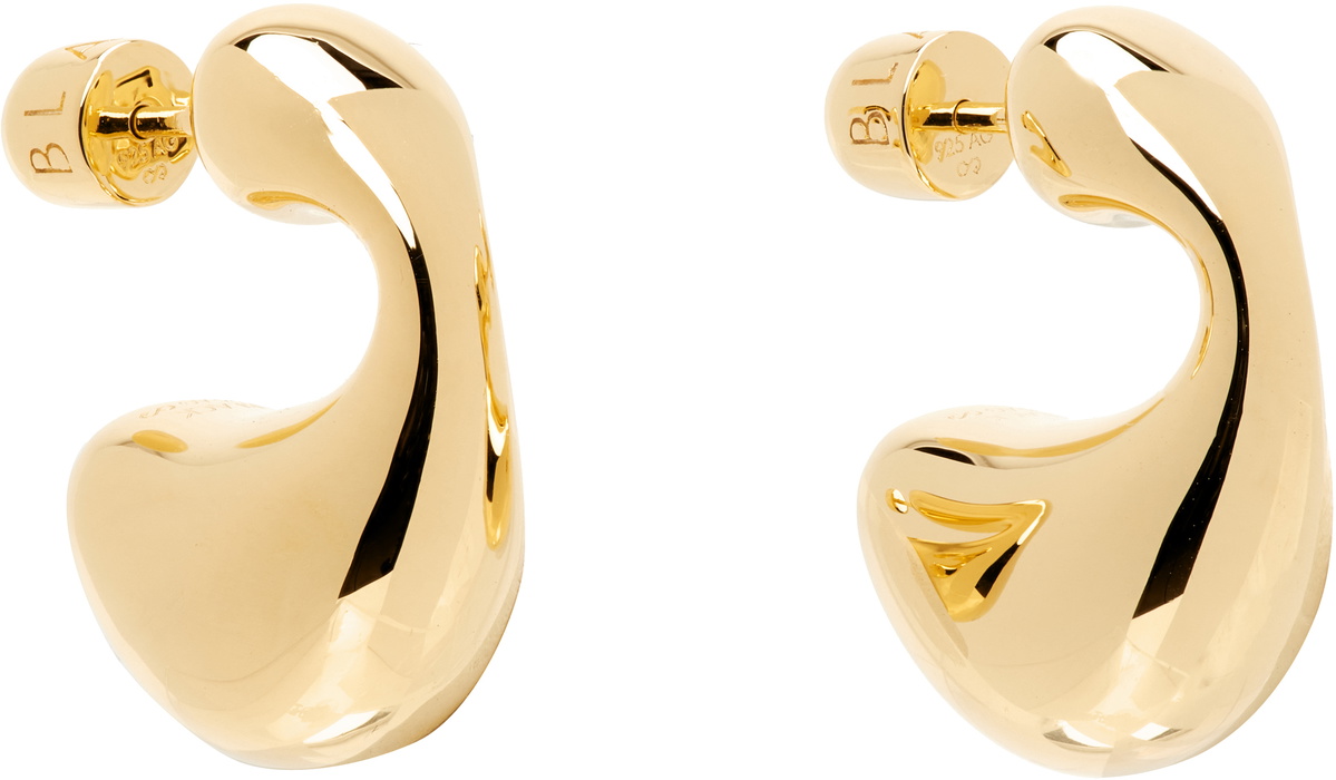 Maria Black Gold Dolphin Small Earrings