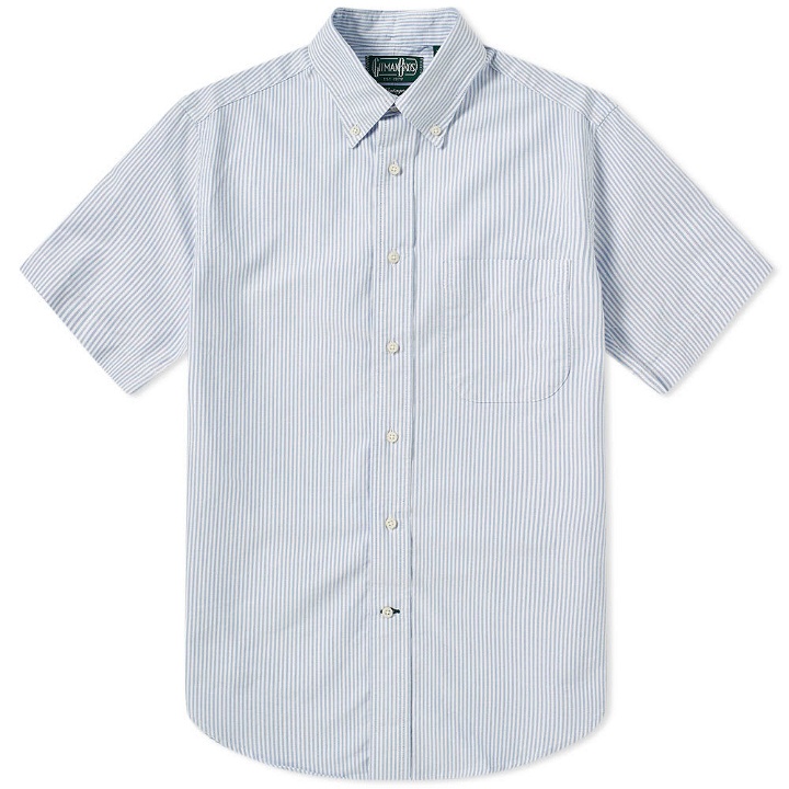 Photo: Gitman Vintage Short Sleeve Stripe Oxford Shirt