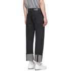 Valentino Black Washed Overfit Jeans