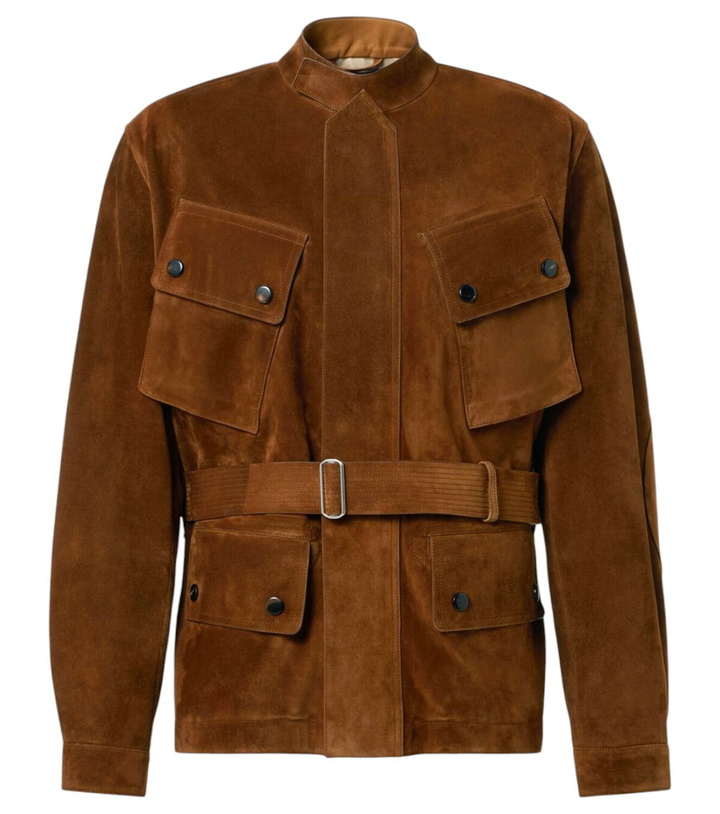 Photo: Dunhill Belted suede field jacket