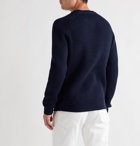 MR P. - Ribbed Merino Wool Sweater - Blue