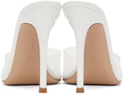 Gianvito Rossi White Elle 105 Heeled Sandals