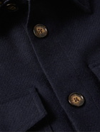 Portuguese Flannel - Wool-Tweed Overshirt - Blue