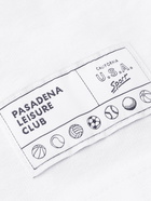 PASADENA LEISURE CLUB - Leisure Logo-Appliquéd Cotton-Jersey Shorts - White - S