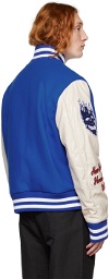 Heron Preston Blue Patches Bomber Jacket