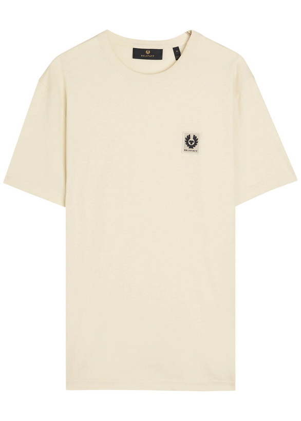 Photo: Belstaff Logo Cotton T-shirt Light Grey