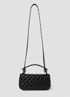 Rockstud Spike Shoulder Bag in Black