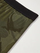 TOM FORD - Camouflage-Print Stretch-Cotton Jersey Boxer Briefs - Green