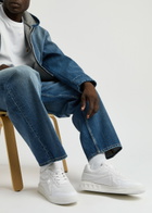 Valentino One Stud Quilted Leather Sneakers White And Black