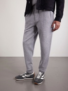 TOM FORD - Mick Leather-Trimmed Suede Sneakers - Gray