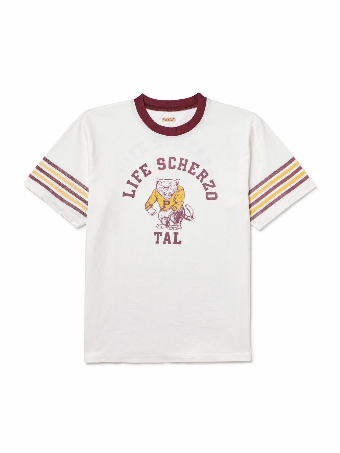 KAPITAL - Peckish Little Bear Printed Cotton-Jersey T-Shirt