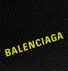 Balenciaga - Logo-Print Full-Grain Leather Billfold Wallet - Black