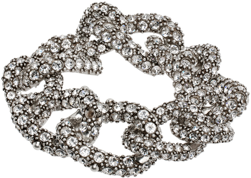 Isabel Marant Silver Funky Ring Chain Bracelet