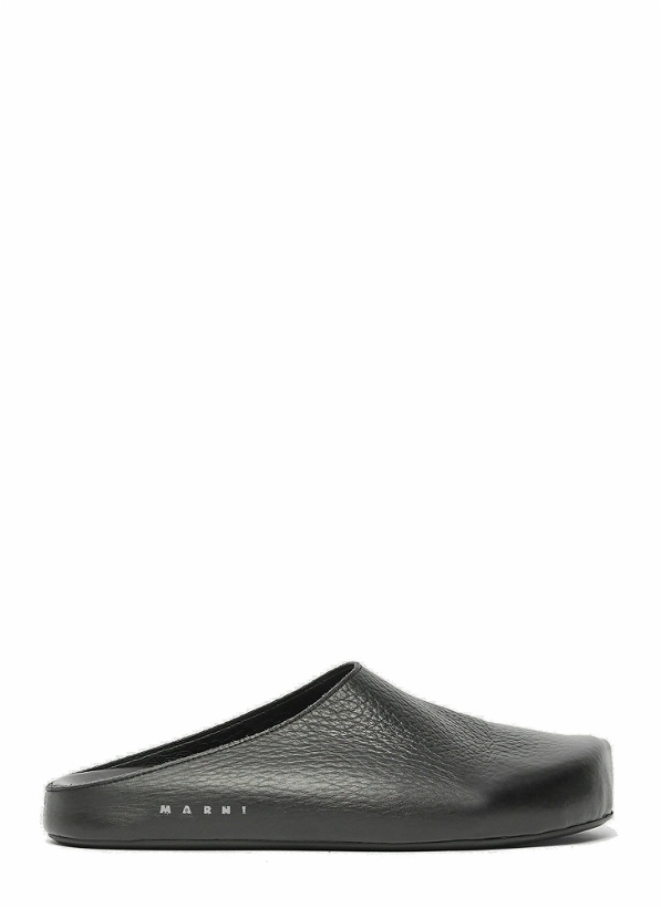 Photo: Sabot Leather Mules in Black