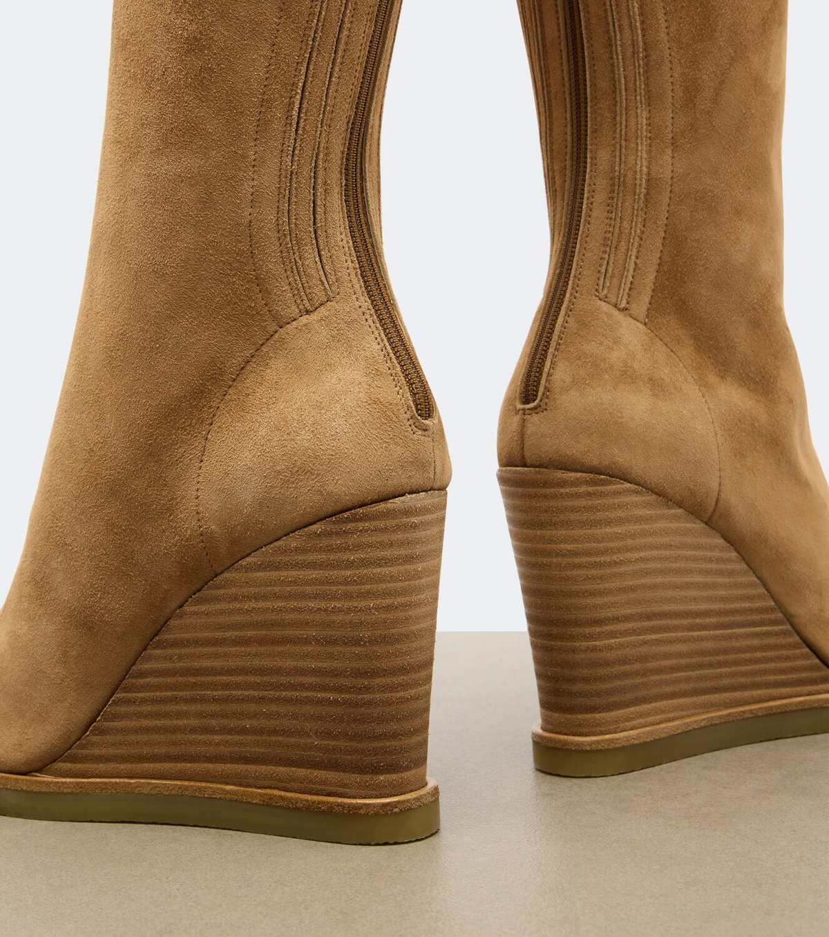 Aquazzura Saint Honoré suede knee-high boots