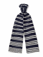 Missoni - Striped Space-Dyed Crochet-Knit Cotton Scarf