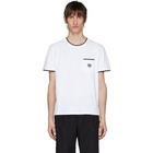 Kenzo White Pique Tiger Crest Pocket T-Shirt