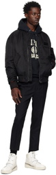 AMI Paris Black Paris Hoodie