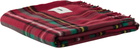 Tekla Red Fringed Blanket