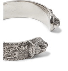 Gucci - Engraved Sterling Silver Cuff - Men - Silver