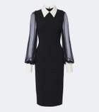 Safiyaa Crêpe cocktail dress