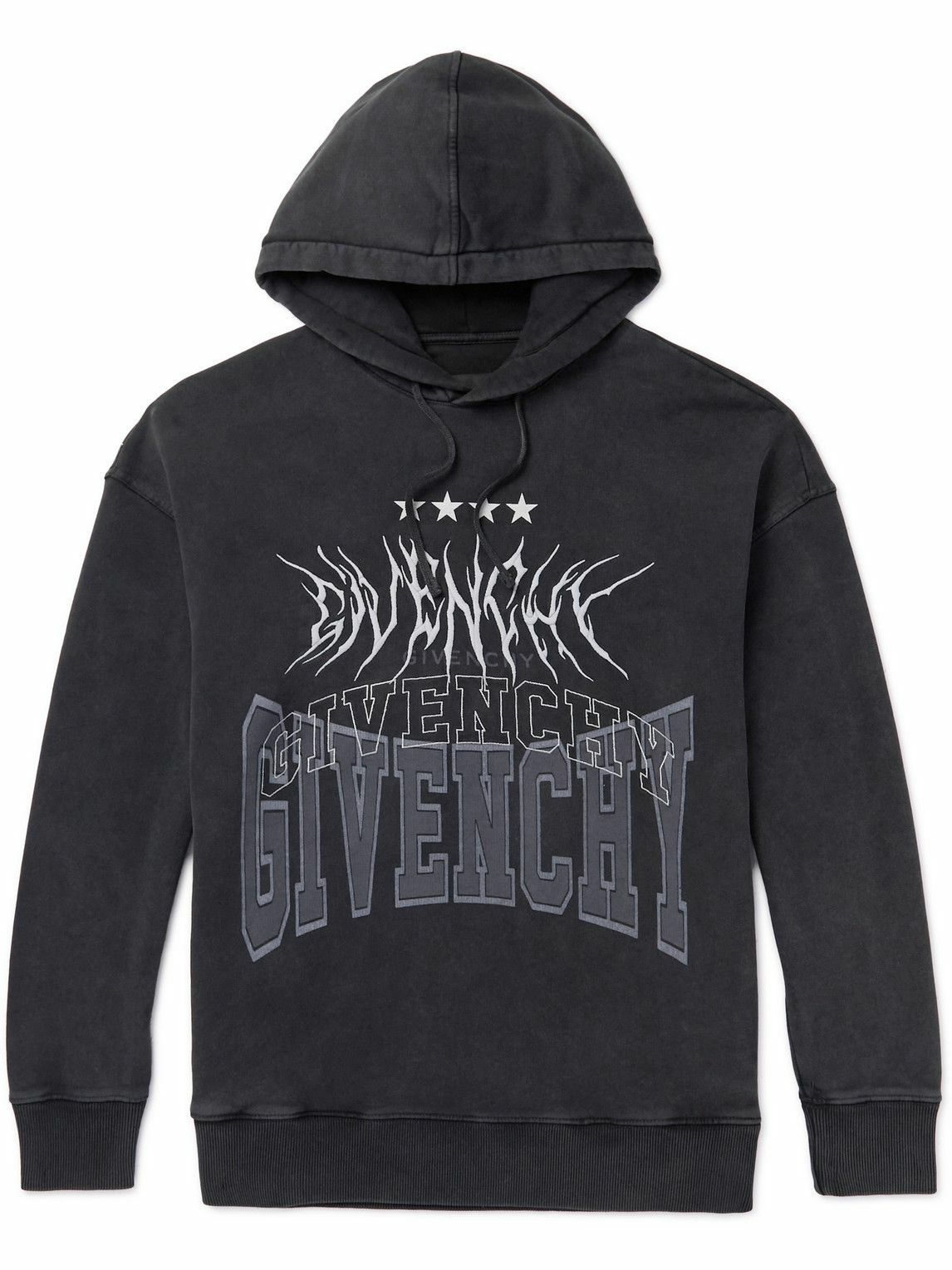 【送料&関税込】Givenchy Logo Detailed Drawstring Hoodie Givenchy - Oversized Logo-Detailed Cotton-Jersey Hoodie