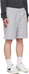 Stüssy Gray Embroidered Shorts