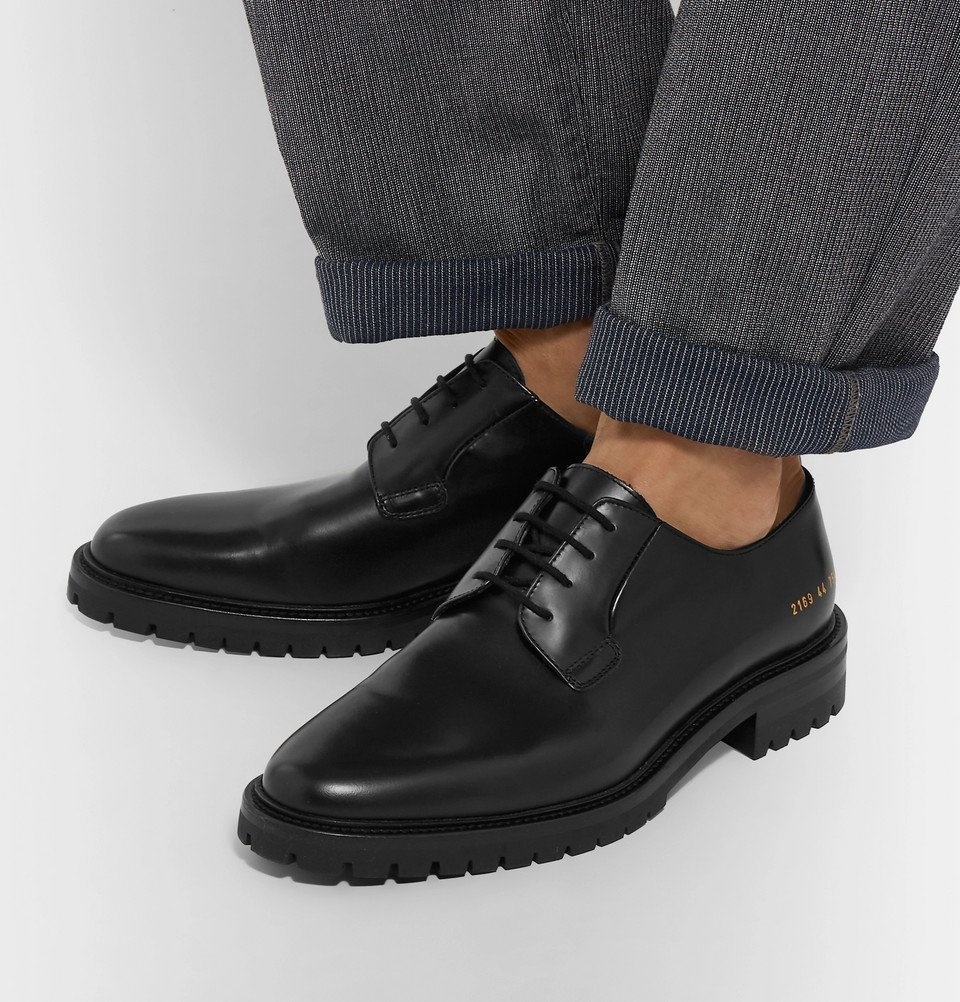 Common Projects - Leather Derby Shoes - Men - Black Common Projects