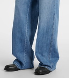 Miu Miu Logo mid-rise wide-leg jeans