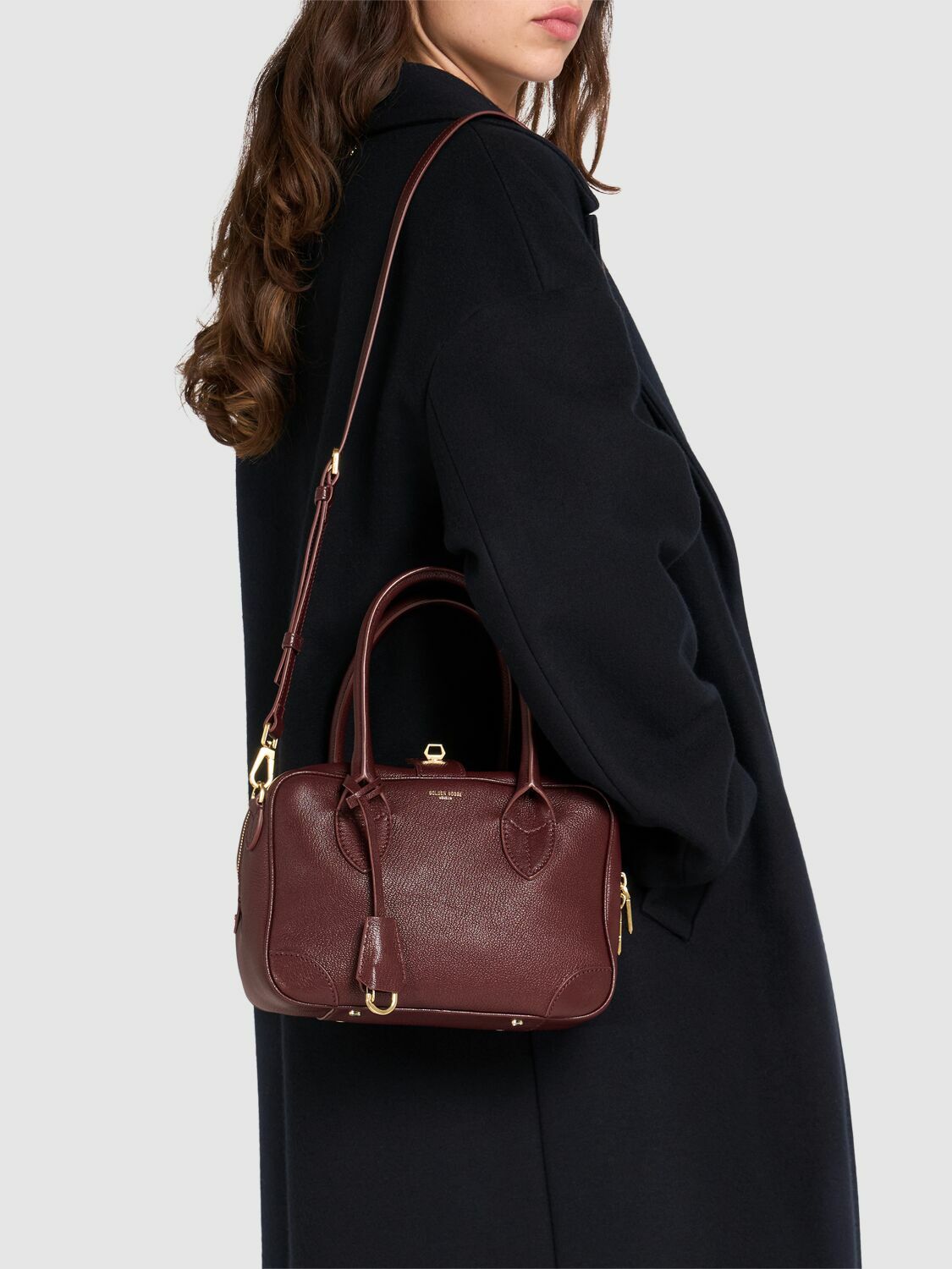 ハンドバッグ GOLDEN  DELUXE BRAND VITA HANDBAG IN VINTAGE LEATHER Golden Goose Vita Distressed Leather Top-Handle Bag | Neiman