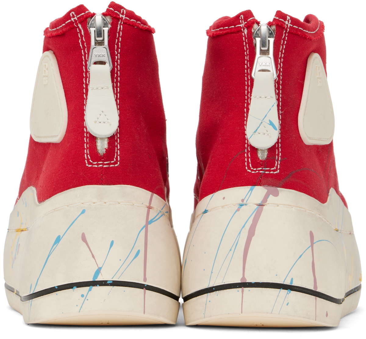 R13 Red Kurt High Top Sneakers