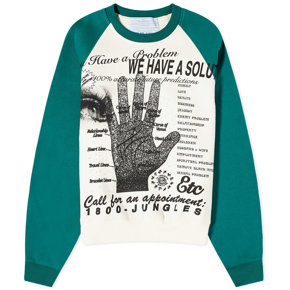 Jungles Jungles Men's Solutions Crew Sweat in Green/Birch