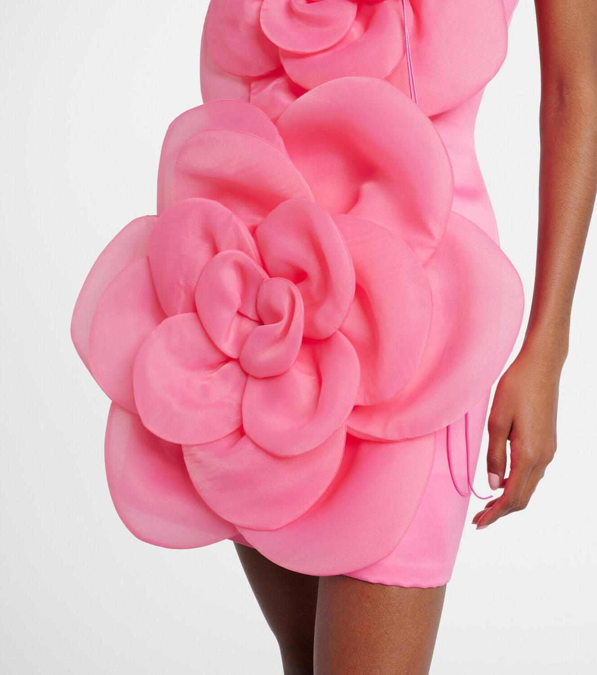 Leo Lin Floret floral-appliqué bustier dress