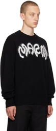 Marni Black Intarsia Sweater