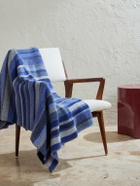 The Elder Statesman - Striped Knitted Cashmere Blanket