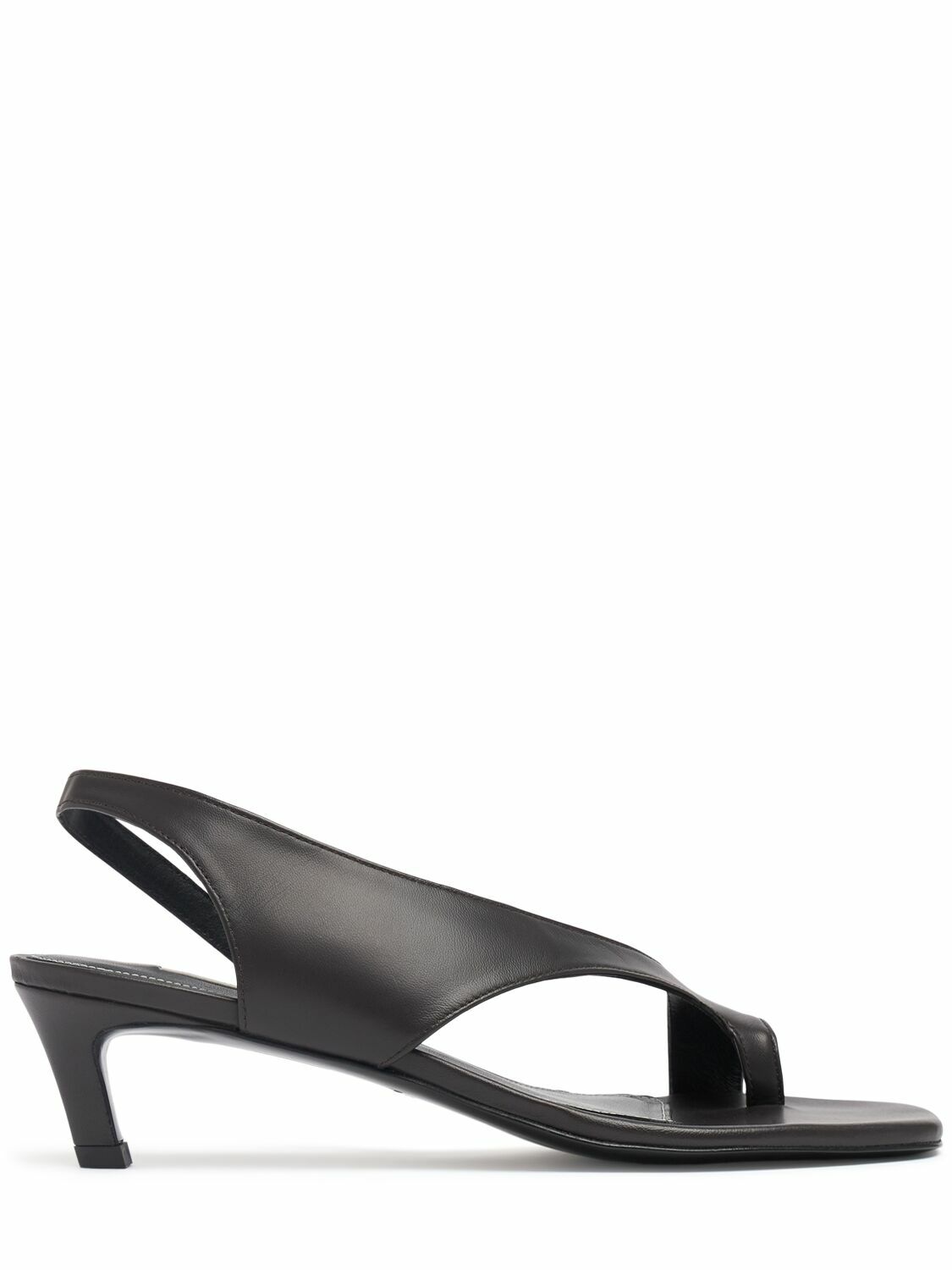TOTEME - 35mm Croc Embossed Leather Thong Sandals Toteme