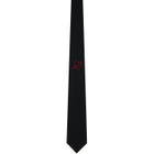 Ernest W. Baker Black Heart Embroidered Tie